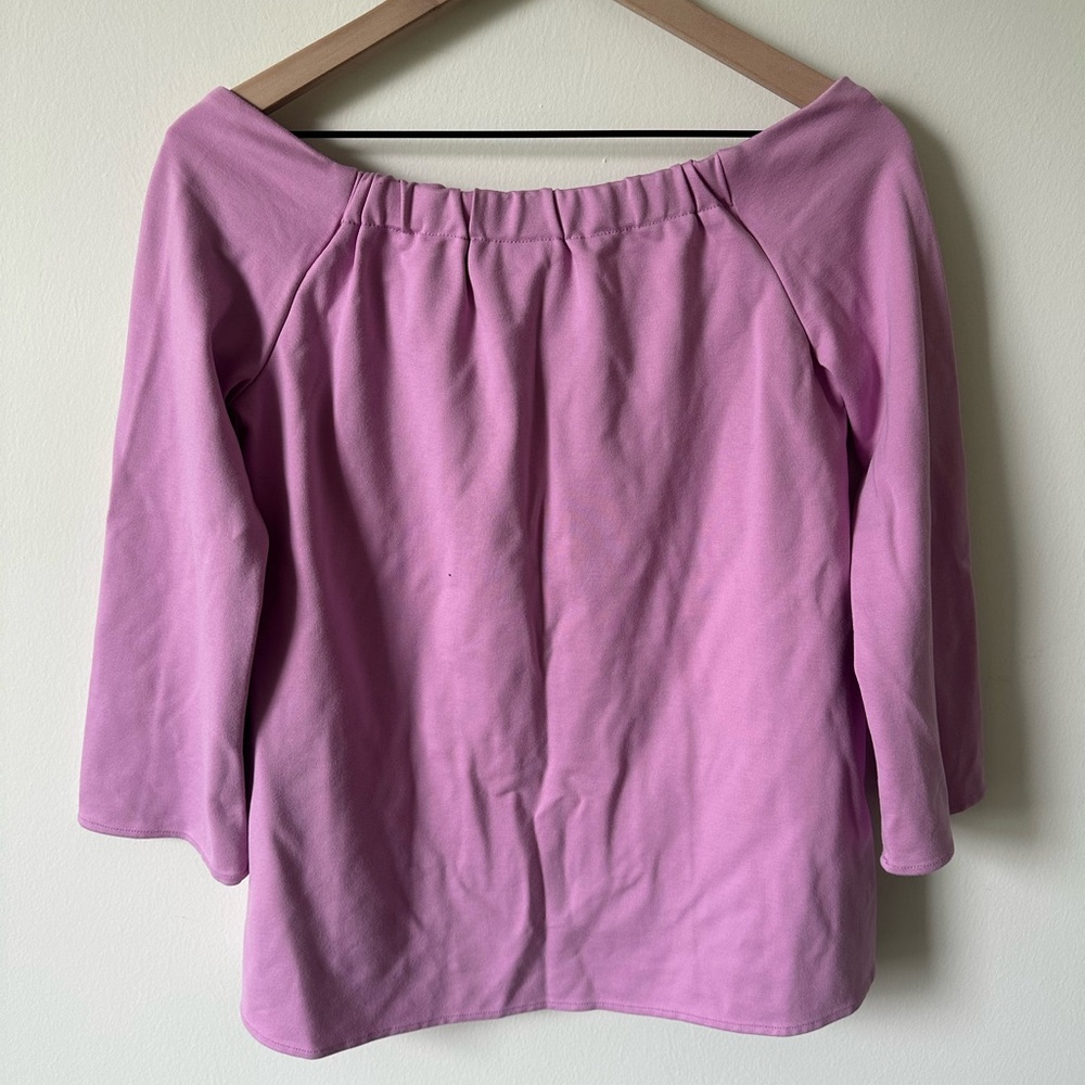 TUCKERNUCK Lilac Miranda Off the Shoulder Blouse Medium - Picture 5 of 7